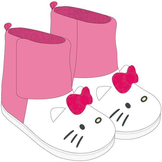 ZAPATILLAS DE CASA BOTA APLICACIONES HELLO KITTY image 0