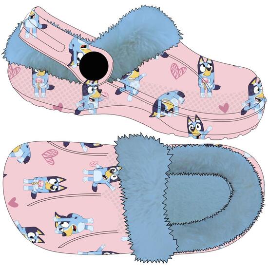 ZAPATILLAS DE CASA ZUECO BORREGUILLO BLUEY image 0