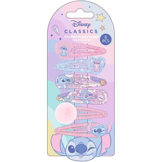 ACCESORIOS PELO CLIPS 6 PIEZAS STITCH image 0
