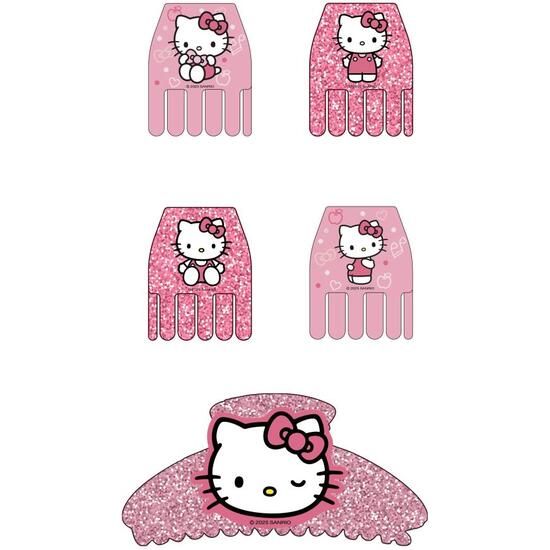 ACCESORIOS PELO CLIPS 5 PIEZAS HELLO KITTY image 1