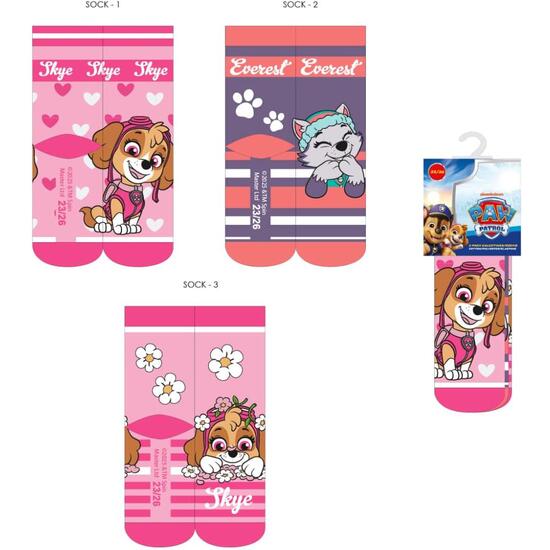 PACK CALCETINES NIÑA PAW PATROL image 0