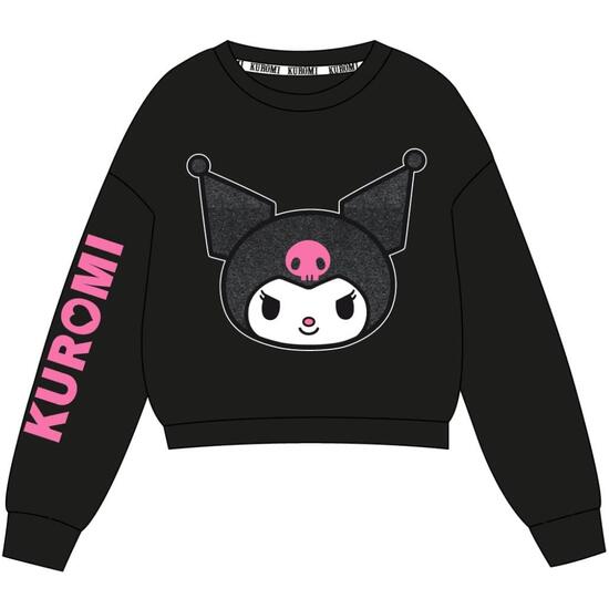 SUDADERA COTTON BRUSHED HELLO KITTY KUROMI image 0