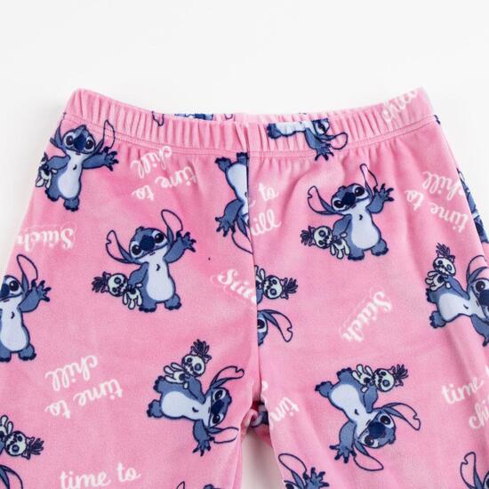 PIJAMA LARGO CORAL FLEECE APLICACIONES STITCH image 3