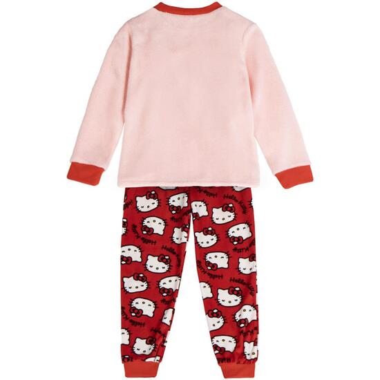 PIJAMA LARGO CORAL FLEECE APLICACIONES HELLO KITTY image 1
