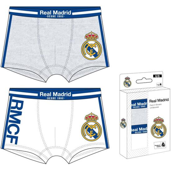 PACK BOXER SINGLE JERSEY 2 PIEZAS REAL MADRID image 0