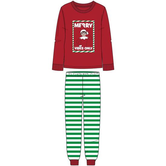 PIJAMA LARGO SINGLE JERSEY NAVIDEÑO THE ELF image 0