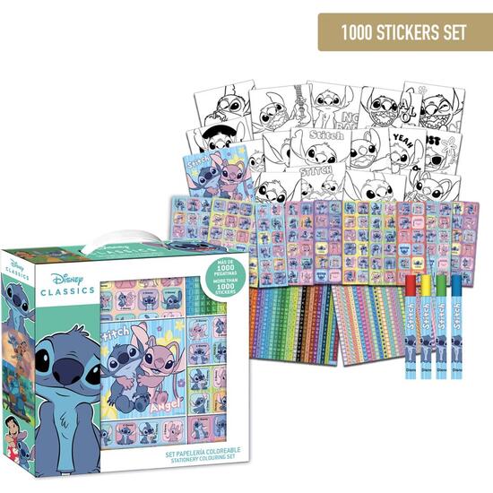 PACK PEGATINAS 1000 PIEZAS STITCH image 0