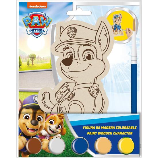 FIGURAS COLOREABLES MADERA PAW PATROL image 0