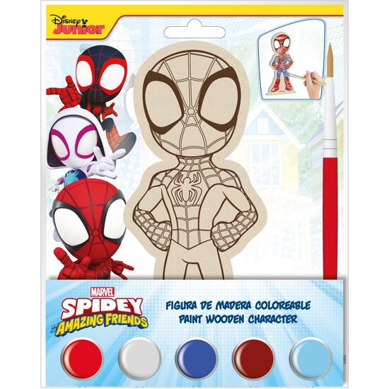 FIGURAS COLOREABLES MADERA SPIDEY image 0