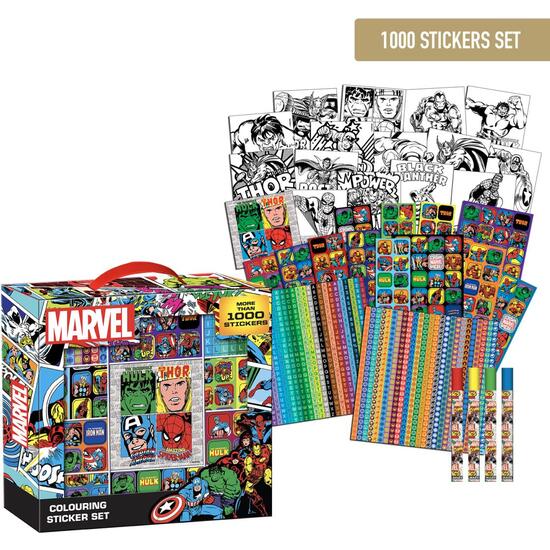 PACK PEGATINAS 1000 PIEZAS MARVEL image 0