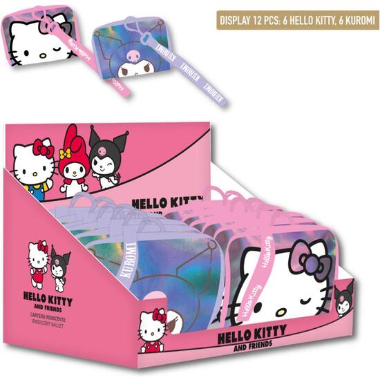 MONEDERO IRIDISCENTE HELLO KITTY KUROMI image 0