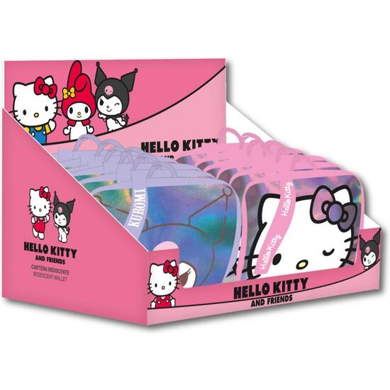 MONEDERO IRIDISCENTE HELLO KITTY KUROMI image 1