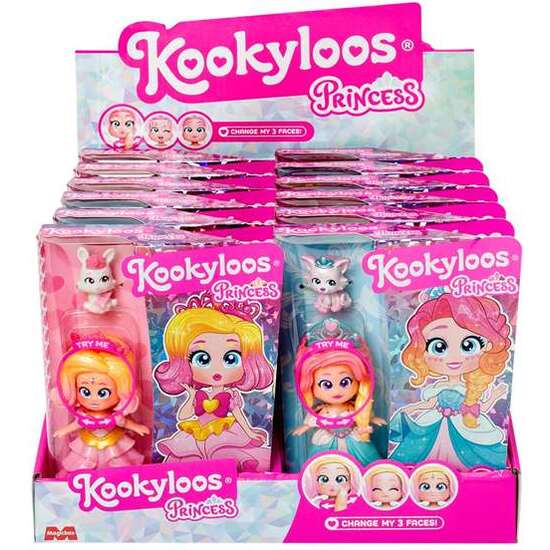 MUÑECA KOOKYLOOS PRINCESS DOLLS INCLUYE MUÑECA CONJUNTO DE ROPA,DIADEMA Y MASCOTA. 18X26.5X23.5 CM image 1