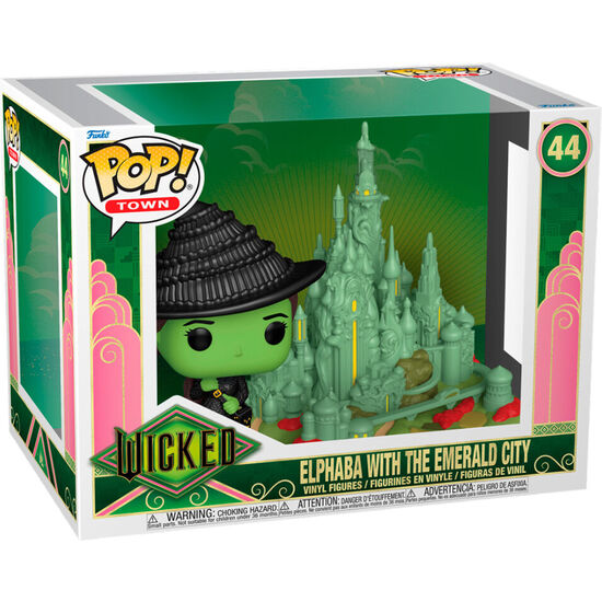 FIGURA POP TOWN WICKED ELPHABA WITH THE EMERALD CITY image 1