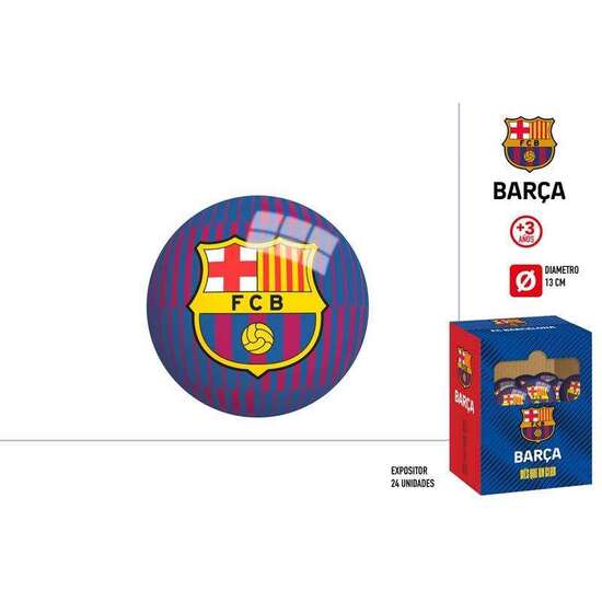 PELOTA BARCELONA 13CM  (HINCHADA) image 0