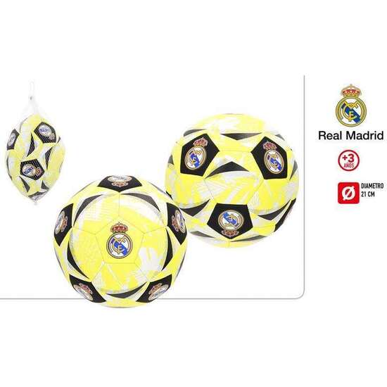 BALON DE FUTBOL PLAYA NEOPRENO REAL MADRID DIAMETRO 21CM image 0