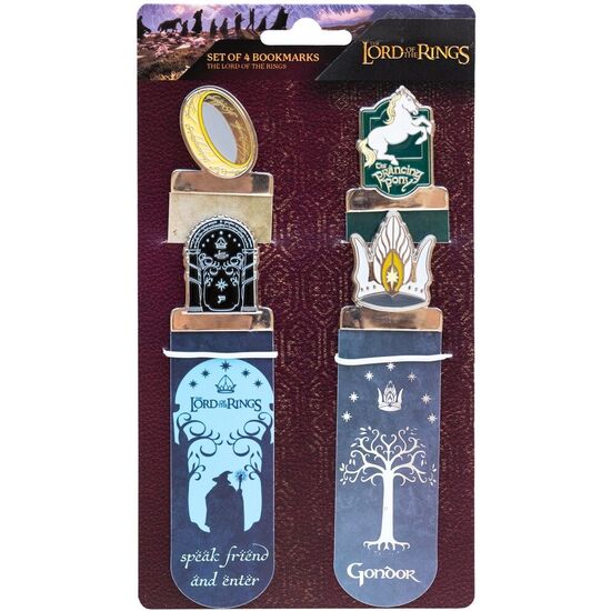SET 4 MARCAPAGINAS EL SEÃ±OR DE LOS ANILLOS image 2