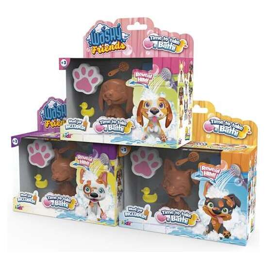 FIGURA PERRO HORA DEL BAÑO WASHY FRIENDS 9 MODELOS PARA COLECCIONAR ¡DESCRUBRE TU PERRITO! image 3