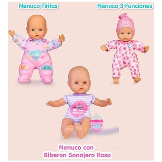 MUÑECO NENUCO BLANDITO ROSA 25 CM CON 3 FUNCIONES image 1