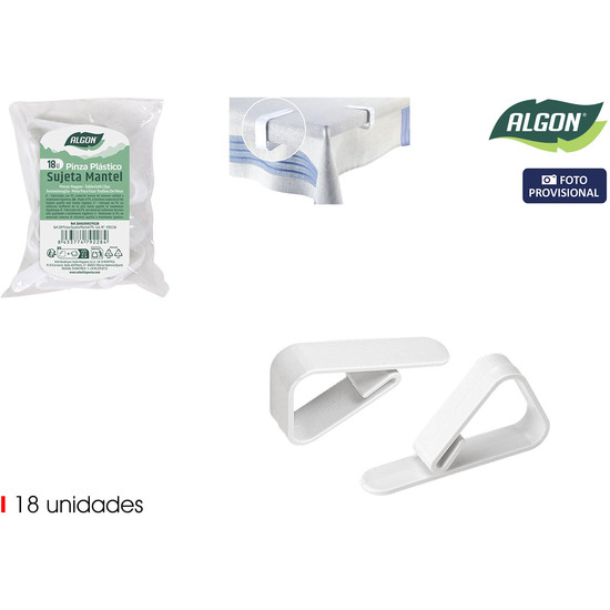 SET18 PINZA SUJETA MANTEL PS ALGON image 0