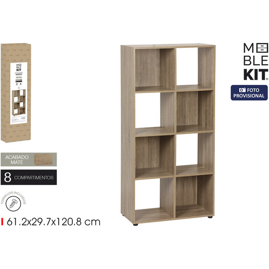 ESTANTERIA CUBO 8 COMPARIMENTOS MOBLEKIT image 0