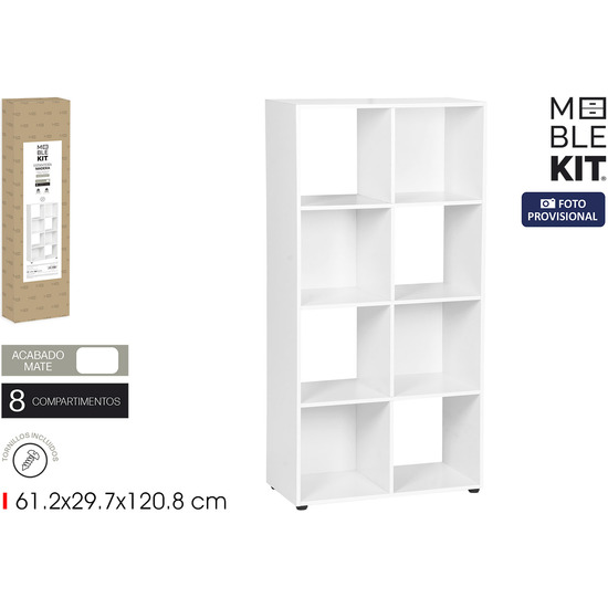 ESTANTERIA CUBO 8 COMPARIMENTOS MOBLEKIT image 0