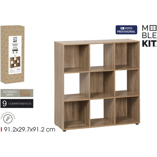 ESTANTERIA CUBO 9 COMPARIMENTOS MOBLEKIT image 0