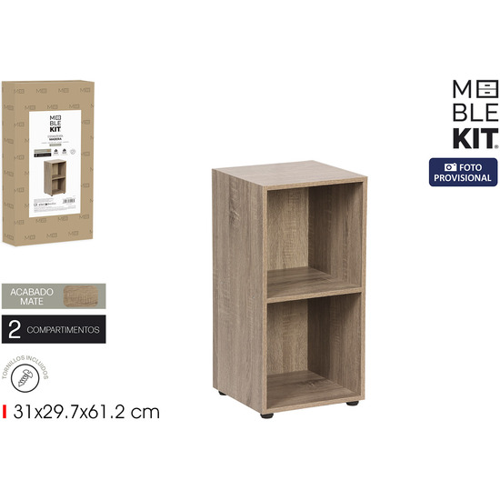 ESTANTERIA CUBO 2 COMPARIMENTOS MOBLEKIT image 0