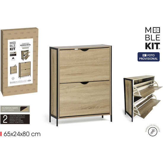 MUEBLE ZAPATERO 2 NIVELES MADMET MOBLEKIT image 0