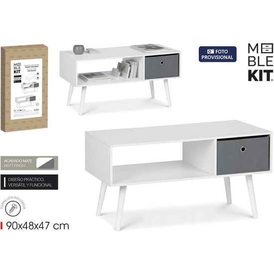 MESA AUXILIAR CENTRO C/1 CAJON NW MOBLEKIT image 0