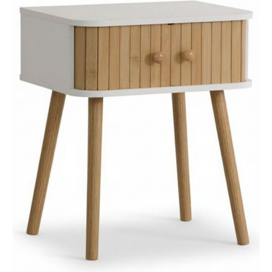 MESITA DE NOCHE AUXILIAR MADERA MOBLEKIT image 0