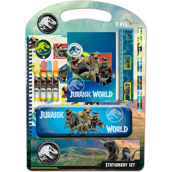 SET ESCRITURA JURASSIC WORLD image 0