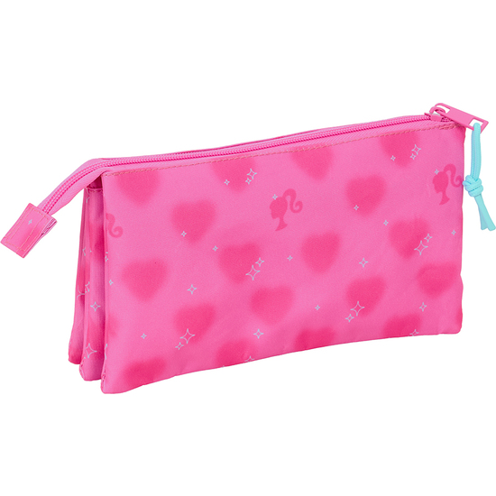PORTATODO TRIPLE BARBIE "CORAZONES" image 1