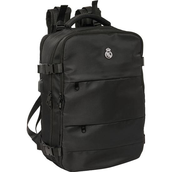 MOCHILA VIAJE CABINA PORTATIL 15,6 REAL MADRID NEGRA image 0