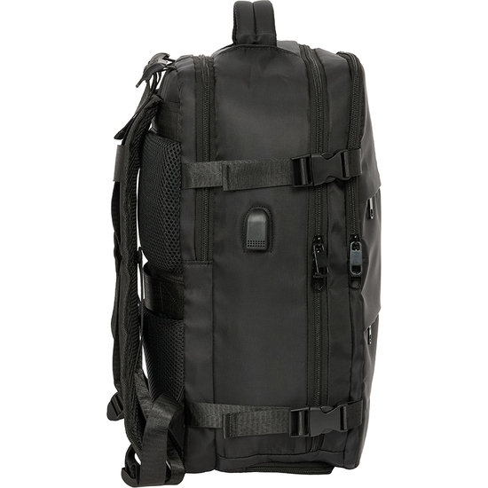 MOCHILA VIAJE CABINA PORTATIL 15,6 REAL MADRID NEGRA image 2