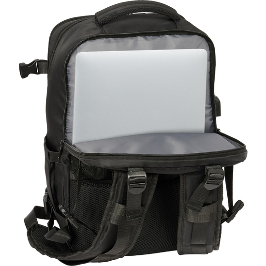 MOCHILA VIAJE CABINA PORTATIL 15,6 F.C. BARCELONA NEGRA image 6