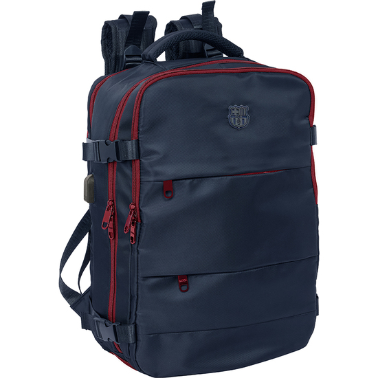 MOCHILA VIAJE CABINA PORTATIL 15,6 F.C.BARCELONA AZUL MARINO image 0