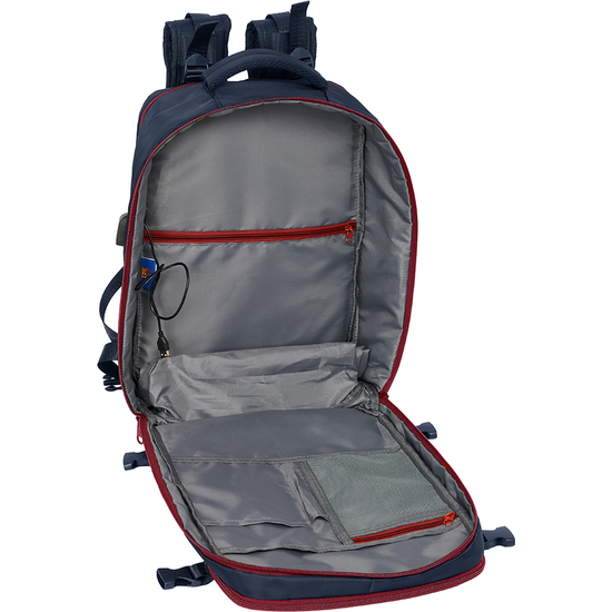 MOCHILA VIAJE CABINA PORTATIL 15,6 F.C.BARCELONA AZUL MARINO image 5