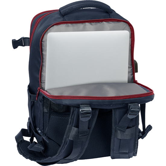 MOCHILA VIAJE CABINA PORTATIL 15,6 F.C.BARCELONA AZUL MARINO image 6