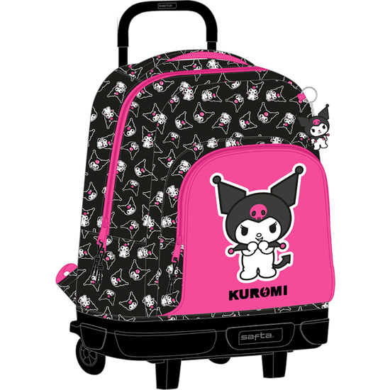 MOCHILA GDE. C/RUEDAS COMPACT EXTRAIBLE KUROMI image 0