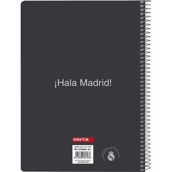 LIBRETA CUARTO 80 H. TAPAS DURAS 1DISEÑ REAL MADRID EQUIP. 25/26 image 1
