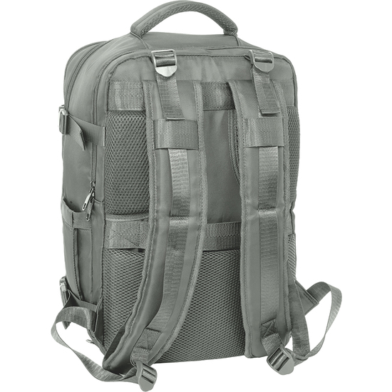 MOCHILA VIAJE CABINA PORTATIL 15,6 REAL MADRID GRIS image 1
