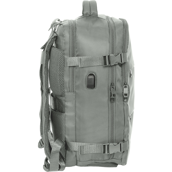 MOCHILA VIAJE CABINA PORTATIL 15,6 REAL MADRID GRIS image 2