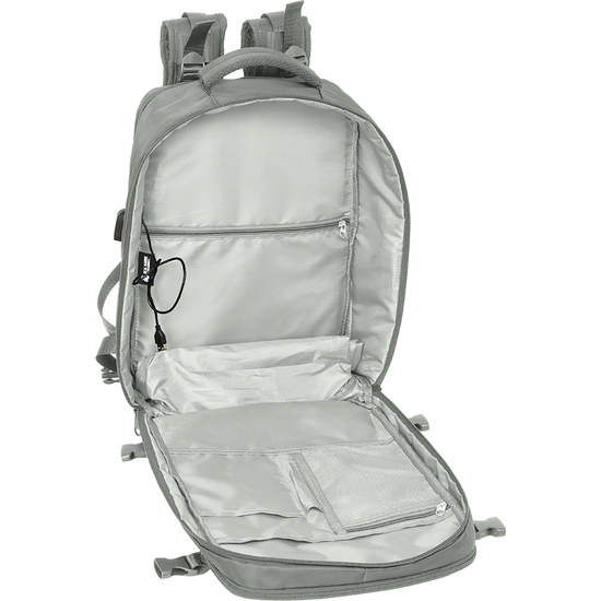 MOCHILA VIAJE CABINA PORTATIL 15,6 REAL MADRID GRIS image 5