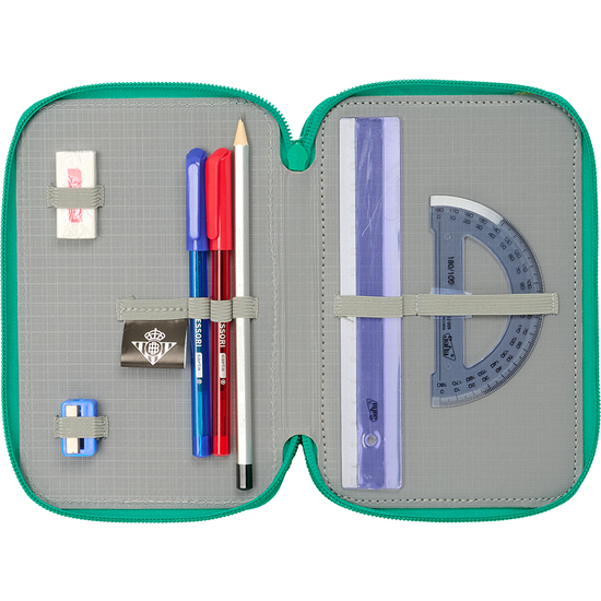 PLUMIER TRIPLE 37 PCS RESISTENTE AL AGUA REAL BETIS BALOMPIE image 3
