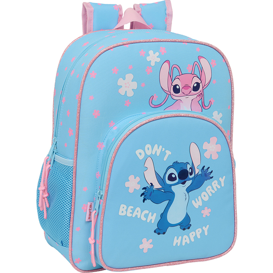 MOCHILA JUNIOR ADAPT.CARRO STITCH "HAPPY" image 0