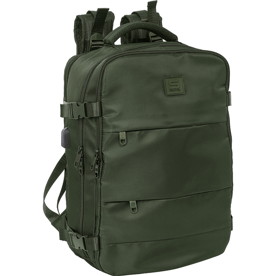 MOCHILA VIAJE CABINA PORTATIL 15,6 SAFTA "VERDE" image 0