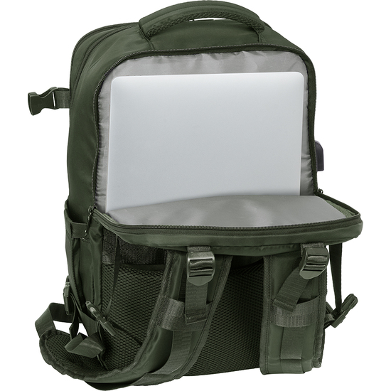 MOCHILA VIAJE CABINA PORTATIL 15,6 SAFTA "VERDE" image 6