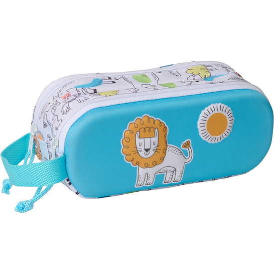 PORTATODO DOBLE 3D SAFTA LION 3D image 0