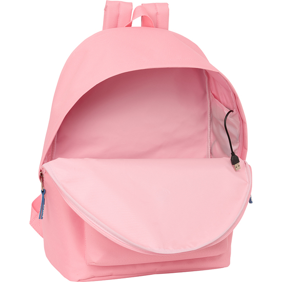 MOCHILA DOBLE PARA PORTATIL 15,6"+USB EL PULPO "ROSA" image 3